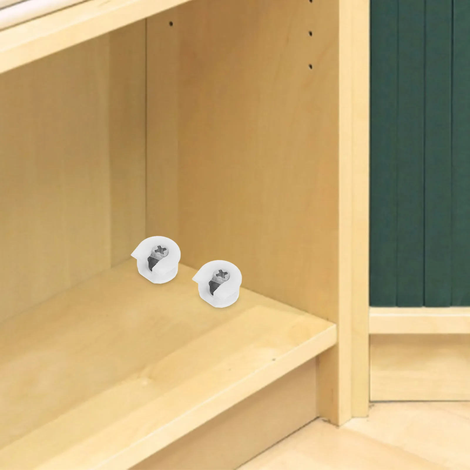 20Pcs Shelf Support Furniture Connector Invisible Cam Lock Hidden Divider Peg Cabinet Fastener for Modern Cabinets