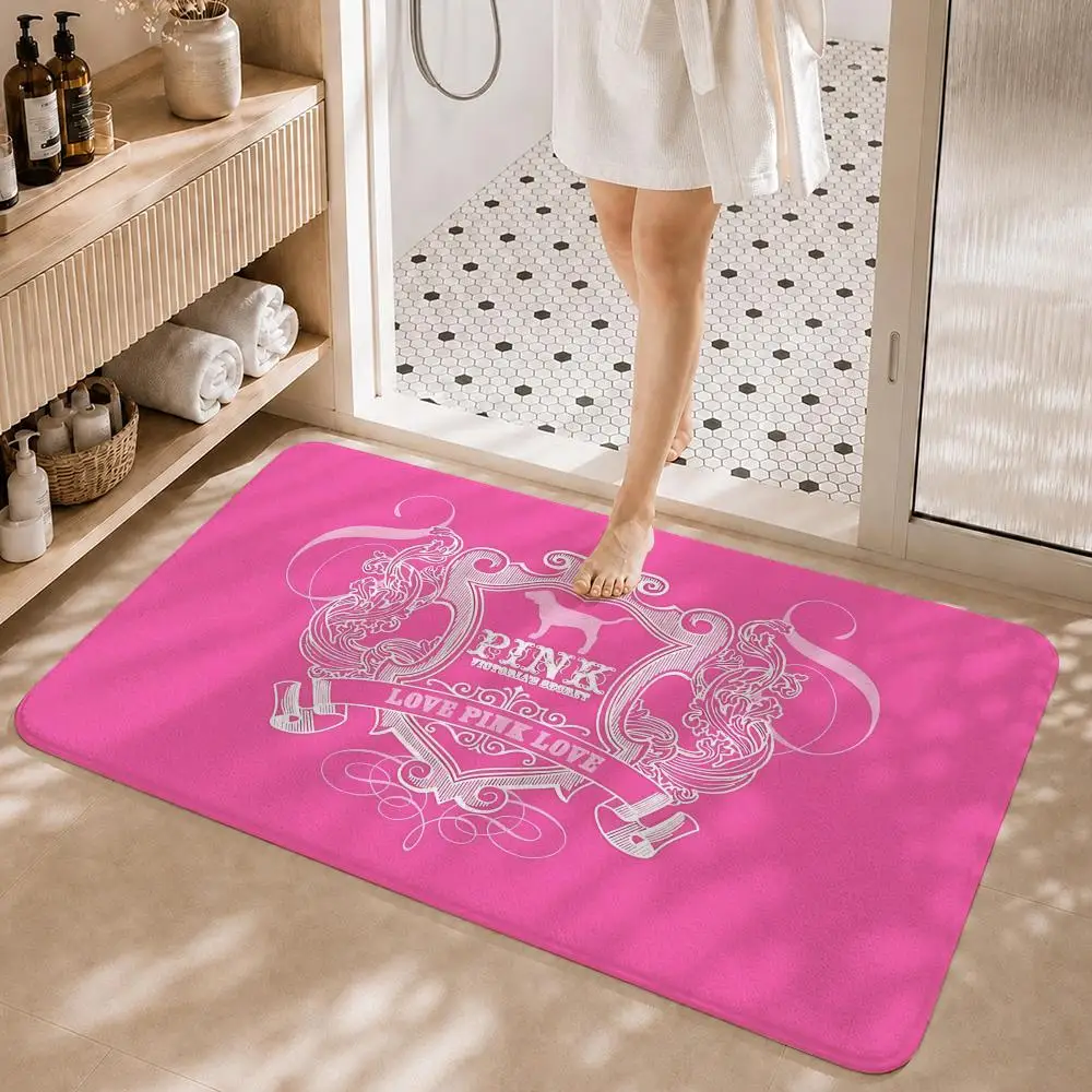 Brand V-VVICTORIAS S-SSECRETS Floor Mat Non-Slip Absorbent Floor Mat Decorative Rug for Home Bathroom Bedroom Entryway
