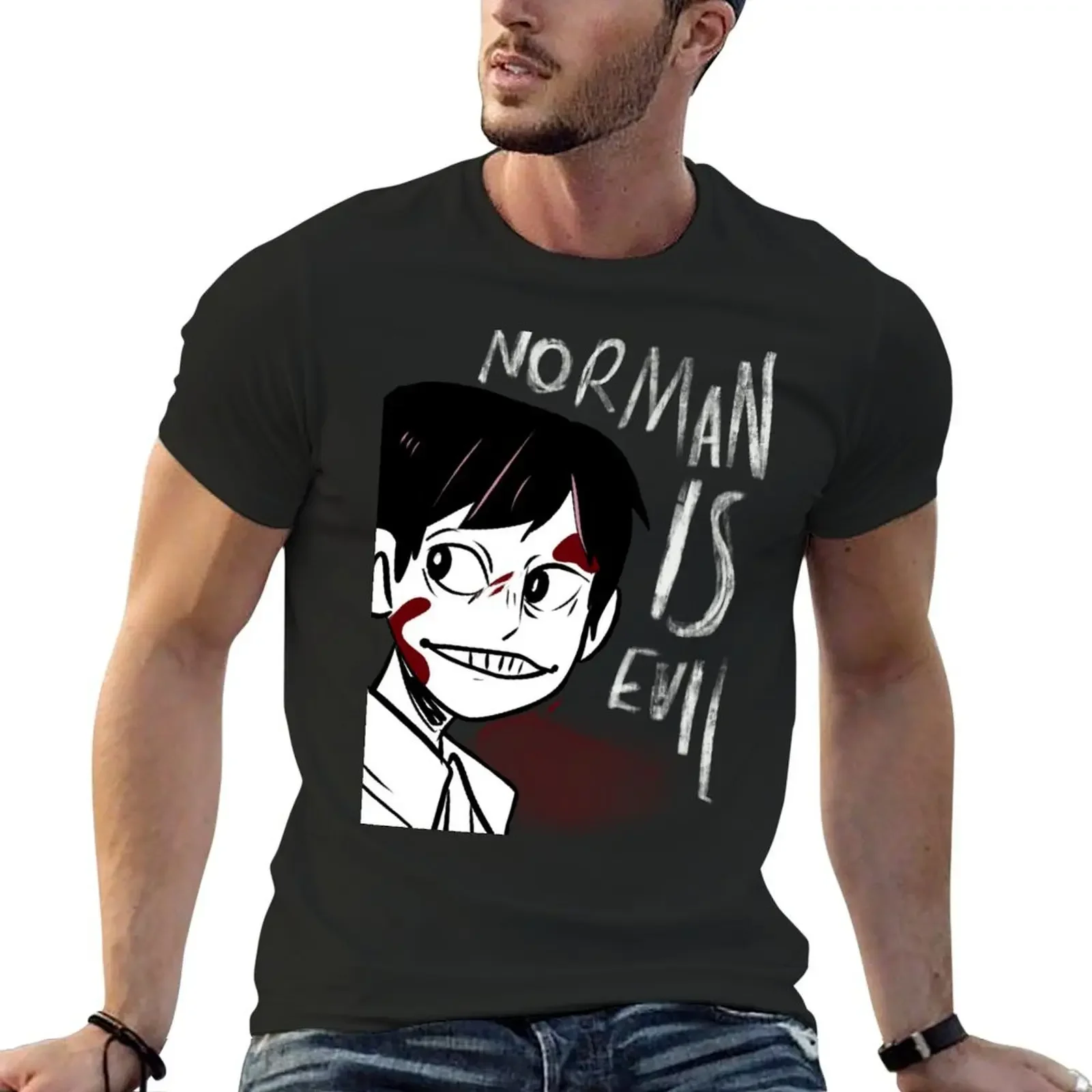 

Norman EVIL T-Shirt summer tops plain Men's t shirts