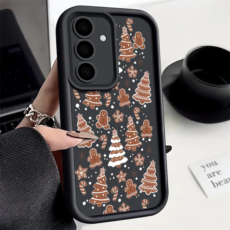 Coque de téléphone joyeux noël arbres, étui en Silicone pour IPhone 11 14 15 Pro Max 13 12 Mini X XR XS Max 6 6S 7 8 Plus, dessin animé coréen chaud