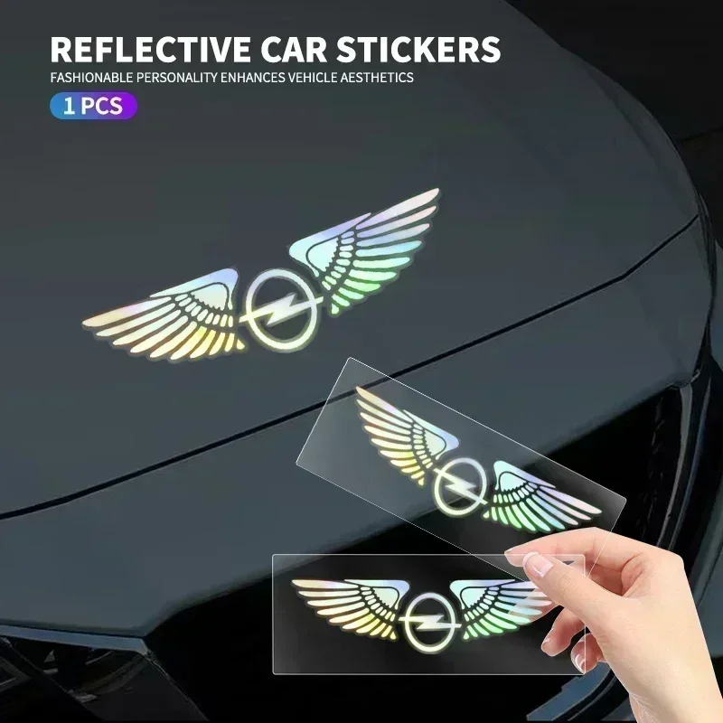 

Colorful Laser Angel Wings Creative Car Sticker For Opel Meriva Corsa Astra Vivaro Signum Insignia Mokka Adam Combo Junior