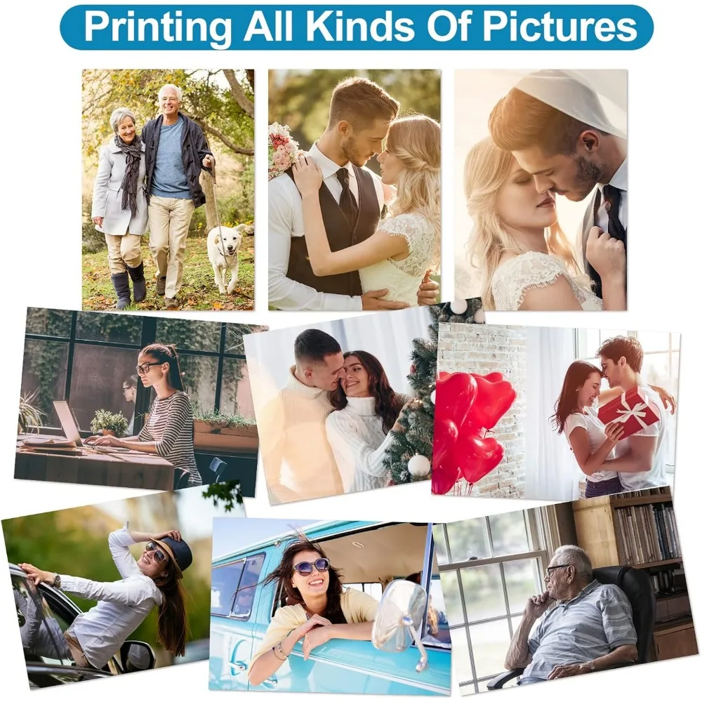 10 Pieces Sublimation Metal Photo Blanks 8 x 6 Inch Sublimation Aluminum Photo Sign White Blank Wall Poster Frame Custom