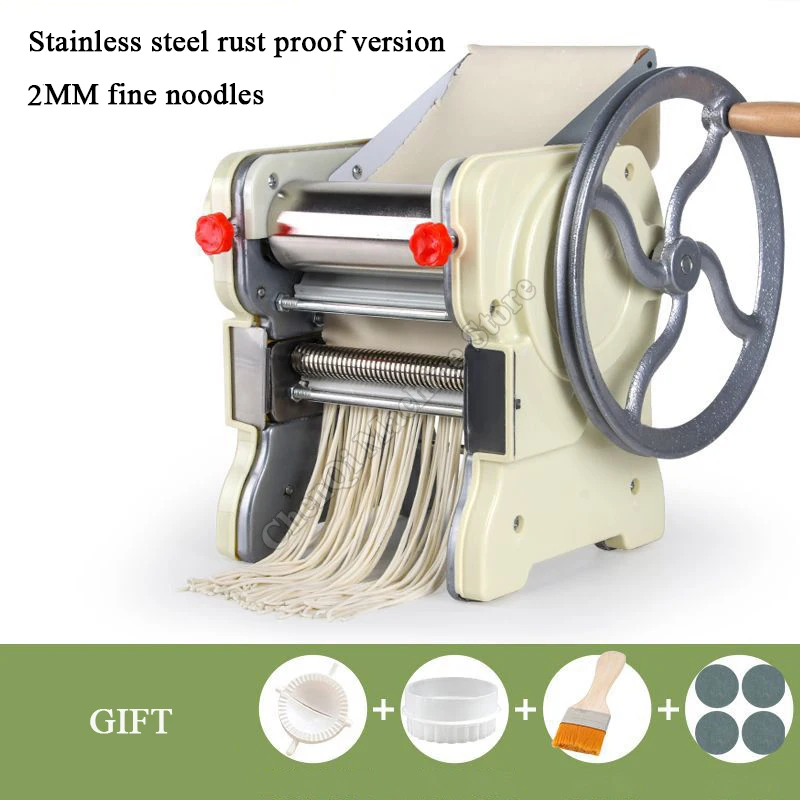 Rodillo de masa Manual de acero inoxidable, máquina para hacer Pasta, Dumpling, Wonton, colgador rodante de masa, máquina para hacer fideos