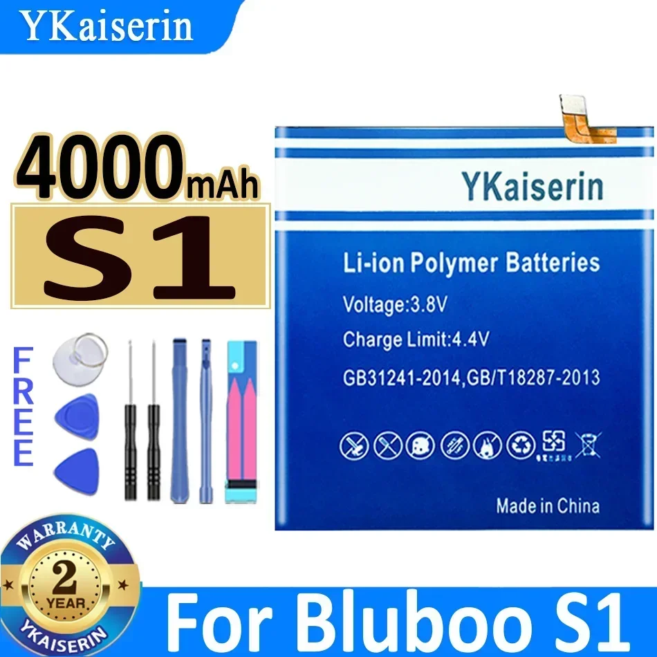 4000mAh S1 YKaiserin Battery for Bluboo S1 Smart Mobile Phone Bateria Batterie Warranty 2 Years + Track Code