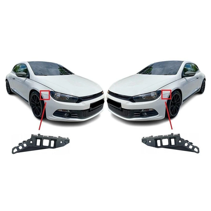 

1Pair Front Left N/S Right O/S Bumper Holder Bracket 1K8807183C 1K8807184C Plastic For Scirocco 2009 -2014