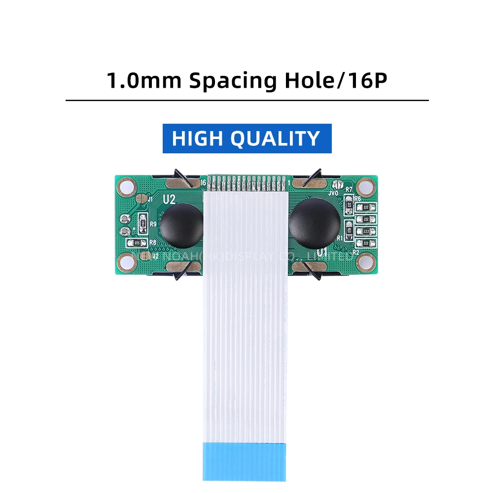 Russian DFSTN Black Film White 1602A-20-2A Character LCD Module 02*16 LCD 1.5 Inches 16 PIN FPC75MM ST7066U Multilingual Module