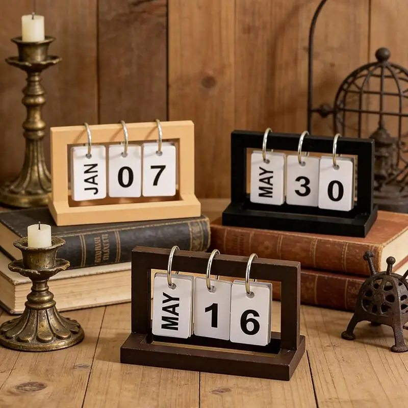 【M】Mini Calendar Office Desk Decoration Decoration Kit Standing Desk Calendar Work Desk Decor Mini Desk Calendar