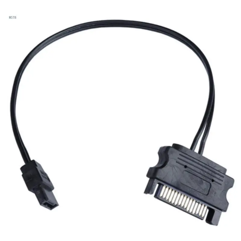 Power Adapter Cable, Male 15-Pin to 6-Pin line Power Adapter Cord for DVD Power Supply 6.7in Dropship