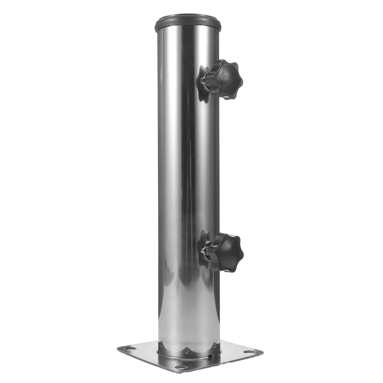 Patio Umbrella Base Tube Stainless Steel Heavy Duty Outdoor Umbrella Stand Replacement Stable Wind Resistant Parasol Base