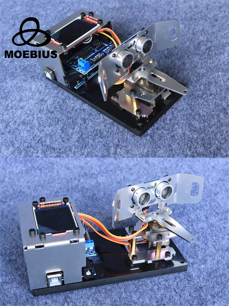 Arduino-Detector de Radar ultrasónico, Robot fabricante, bricolaje, programación de escuela secundaria, Kit de aprendizaje, juguete Stem, nuevo