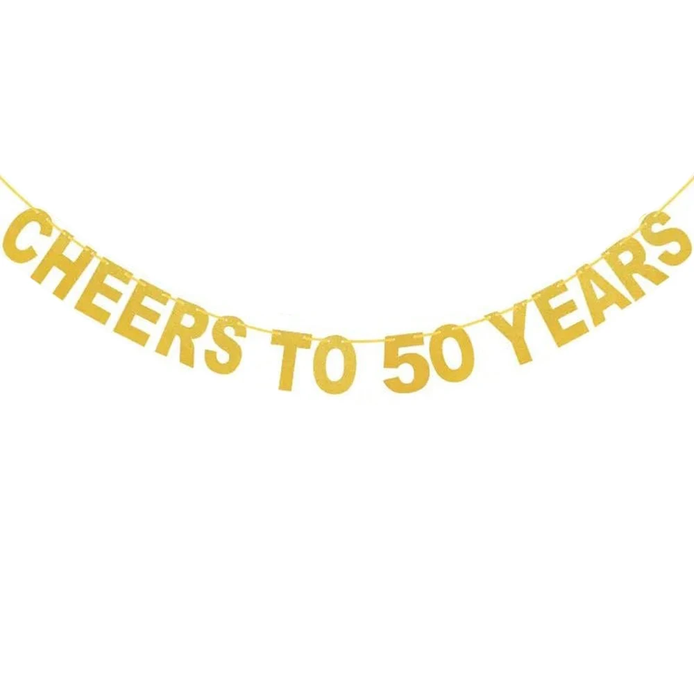 1 set 30 40 50 60 Jaar Gelukkige Verjaardag Papier Banner Verjaardagsfeestje Decoraties Volwassen Garland Verjaardag Anniversaire Zwarte Vlaggen