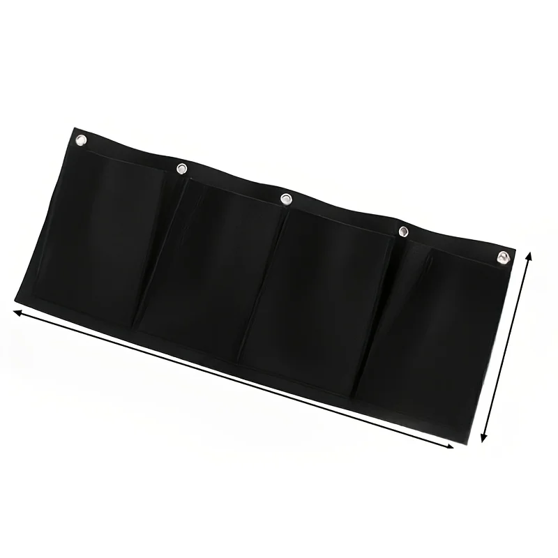Black Felt Plant Grow Bag, Wall-Mounted Flower Growing Bag for 8 Scenarios, Non-Woven Fabric Wall Greening Felt Planting Bag gallery 5