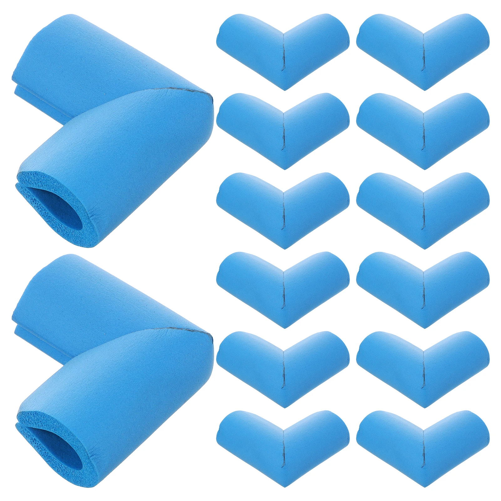 

12pcs Reusable Corner Protector Corner Protectors U Shaped Furniture Moving Protective Guards Soft Reusable Baby Blue