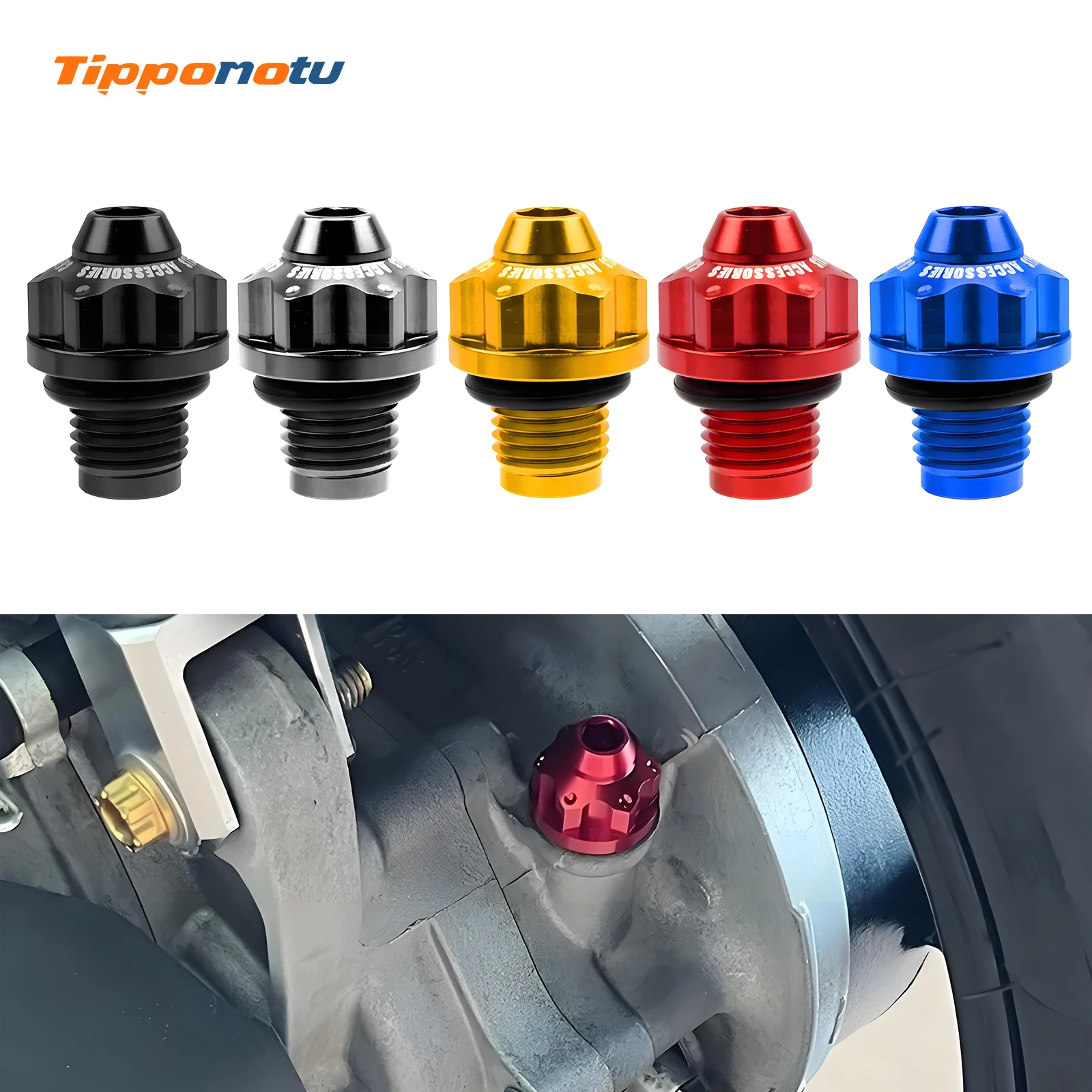 

Motorcycle Gear Oil Tank Cap Cover Screw Accessories For YAMAHA NMAX155 125 NVX AEROX Tricity155 Tricity300 Models