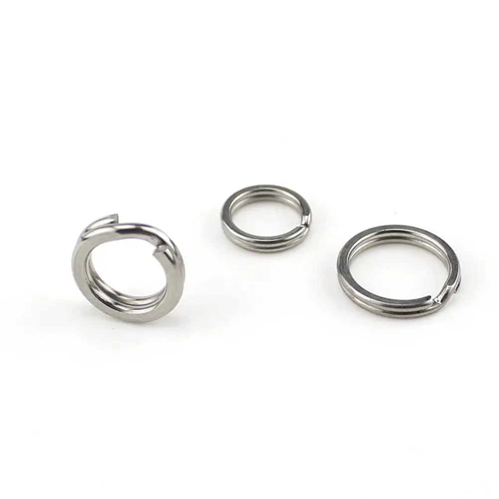 

200pcs Fishing Rings Set Lure Connector Stainless Steel Durable Ideal for Rigs Hooks Leaders Jewelry Home Car