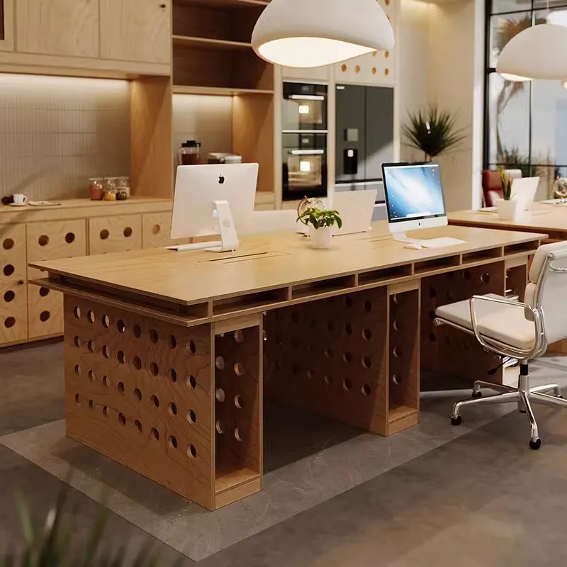 Unique Designer Office Desk Organizer Classic Vintage Storage Office Desks Drawers Reception Escritorios Office Furniture