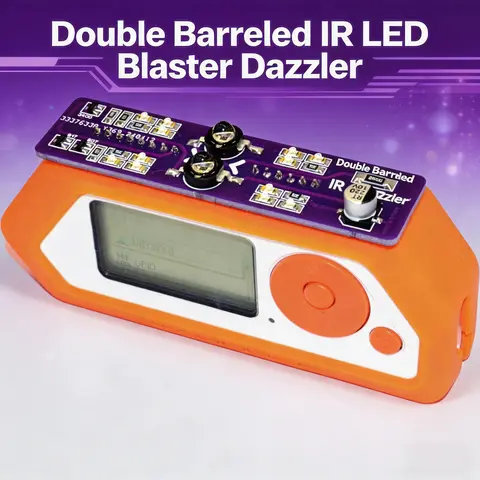 Double Barreled IR LED Blaster Dazzler 850nm Competible with Flipper Zero,Universal Remote Functionality
