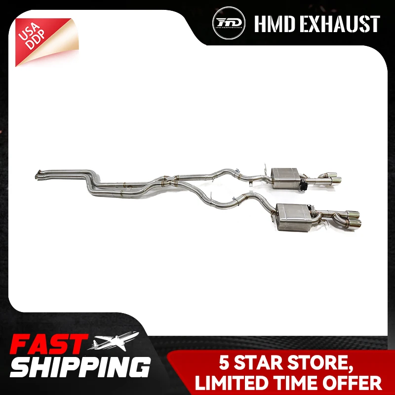 

HMD SS304 for BMW E92 335i upgrade M3 Catback Exhaust system Electronic valve Increase pipe diameter