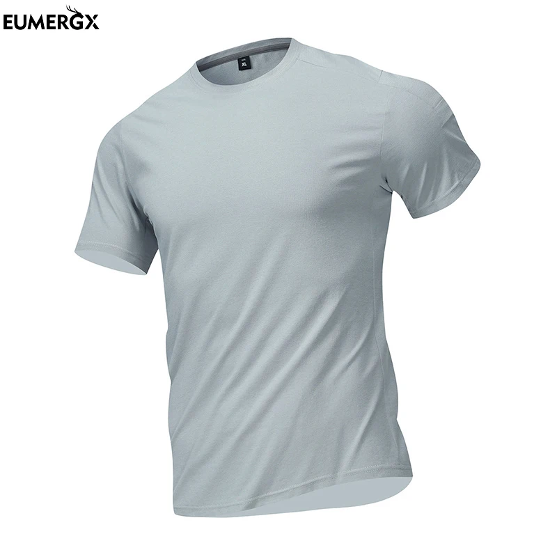 

EUMERGX T-Shirt Men Lightweight Quick Dry Stretch Men's Short Sleeved T-Shirt Camping Mountaineering Running Short Sleeve Tee