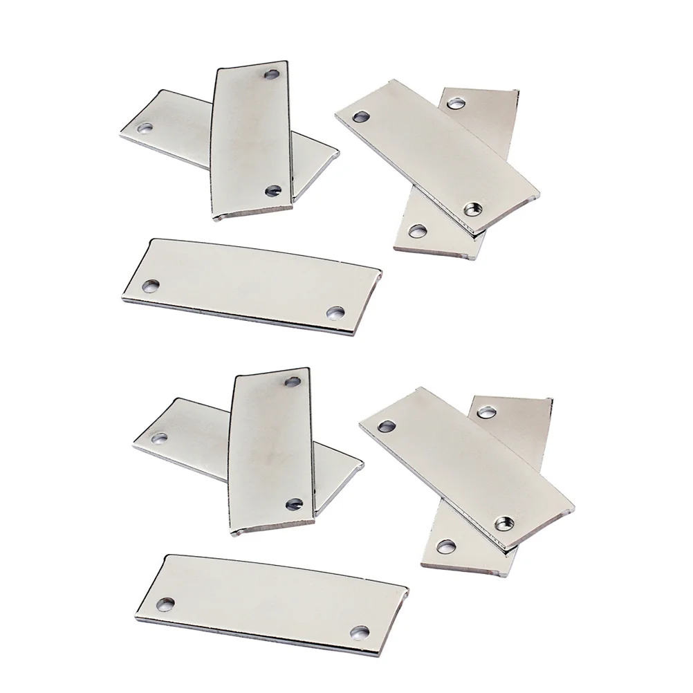 

10Pcs Humbucker Pickup Rail Blades Professional Nickel Plated Hot Rail Style Ideal for Electric Guitar Bass DIY Replacement