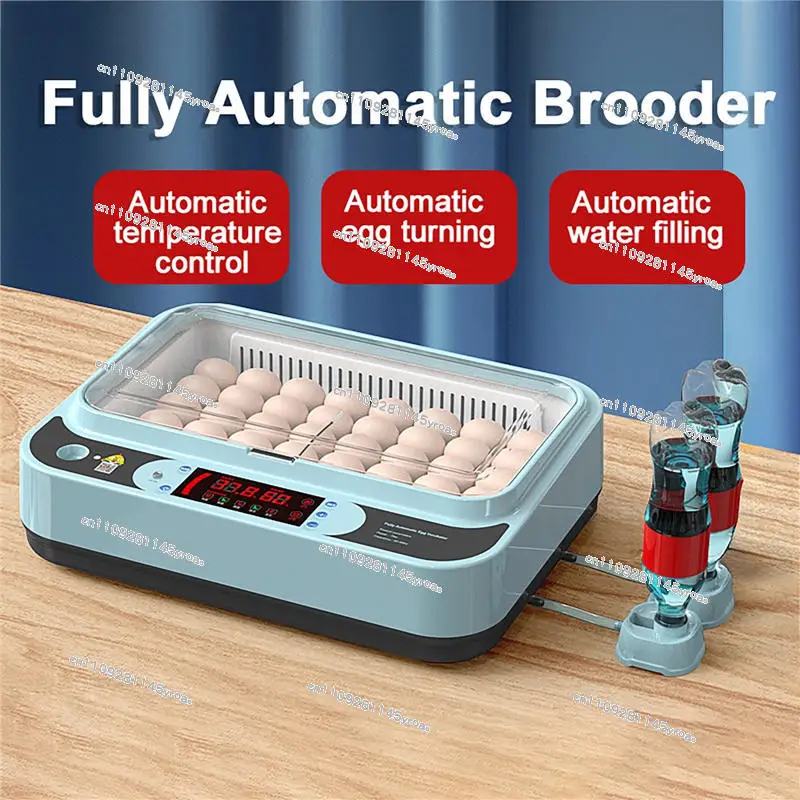 64 Eggs Chicken Bird Incubator Eggs Hatching Machine for Hatching Chicken Duck Quail Automatic Intelligent Farm Supplies
