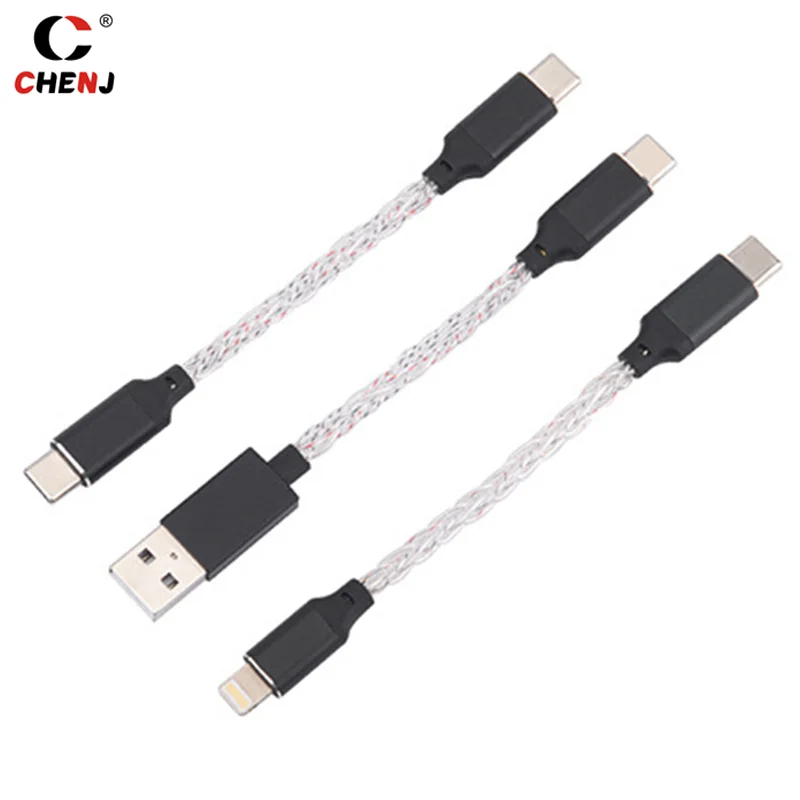 USB Type C To Type C DAC Hifi Adapter Earphone Amplifie Digital Decoder AUX Audio Cable Converter Android OTG Adapter Cable