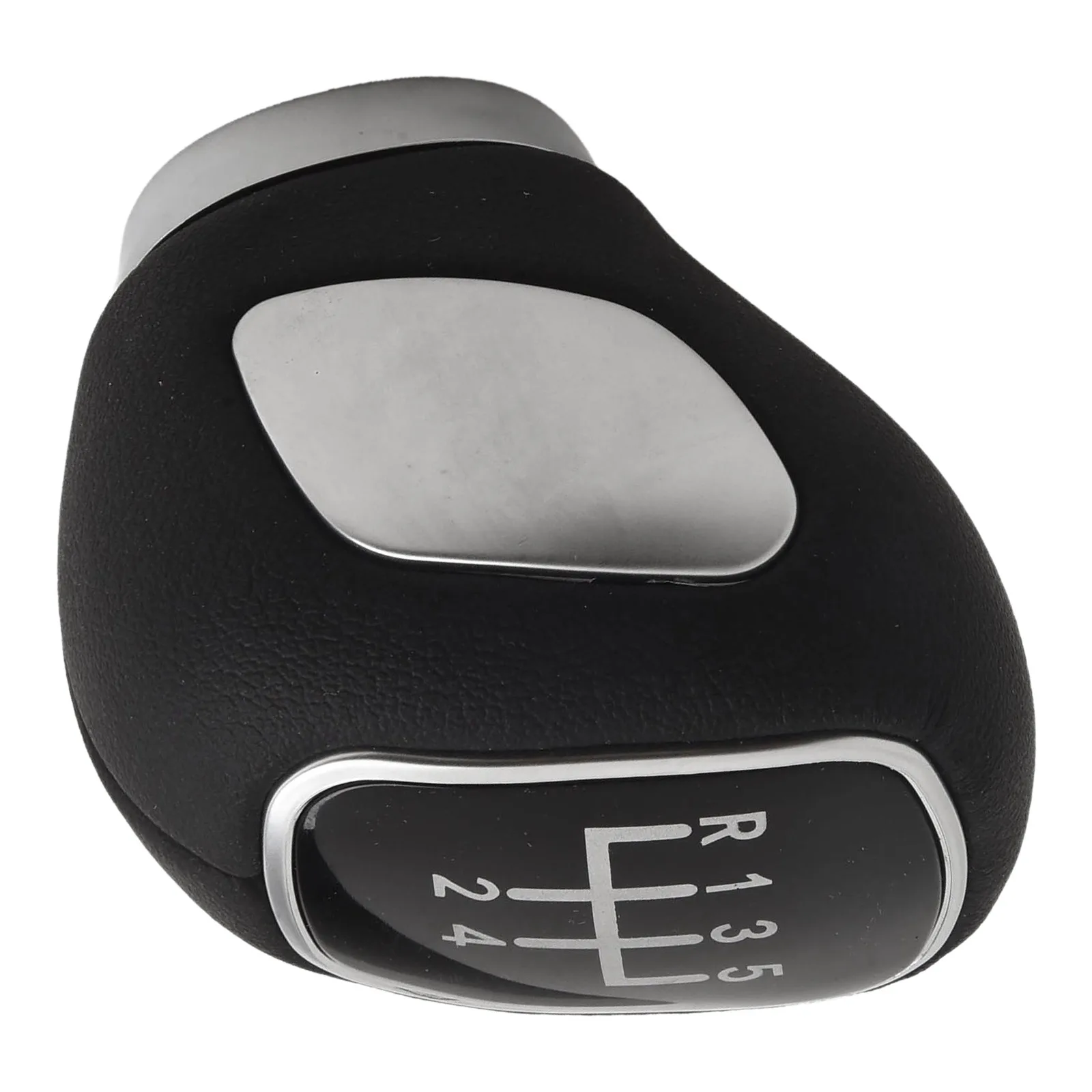 

Black Gear Knob Gear Shift Knob Black Leather Material Comfortable Grip Easy Installation High Universality Fitment