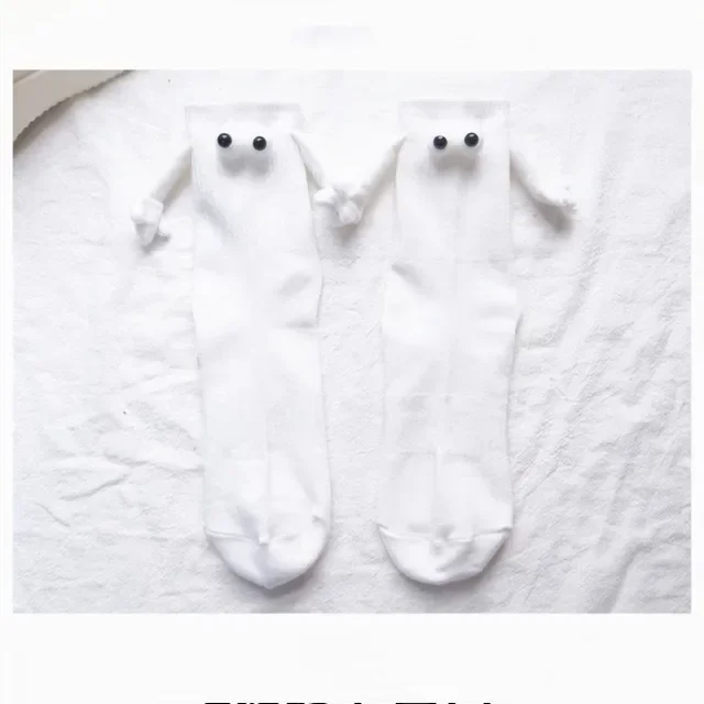 1คู่ในมือเพื่อนถุงเท้ามือแม่เหล็ก3D มิตรภาพมือถือคู่ถุงเท้าตุ๊กตาแม่เหล็กตาใหญ่