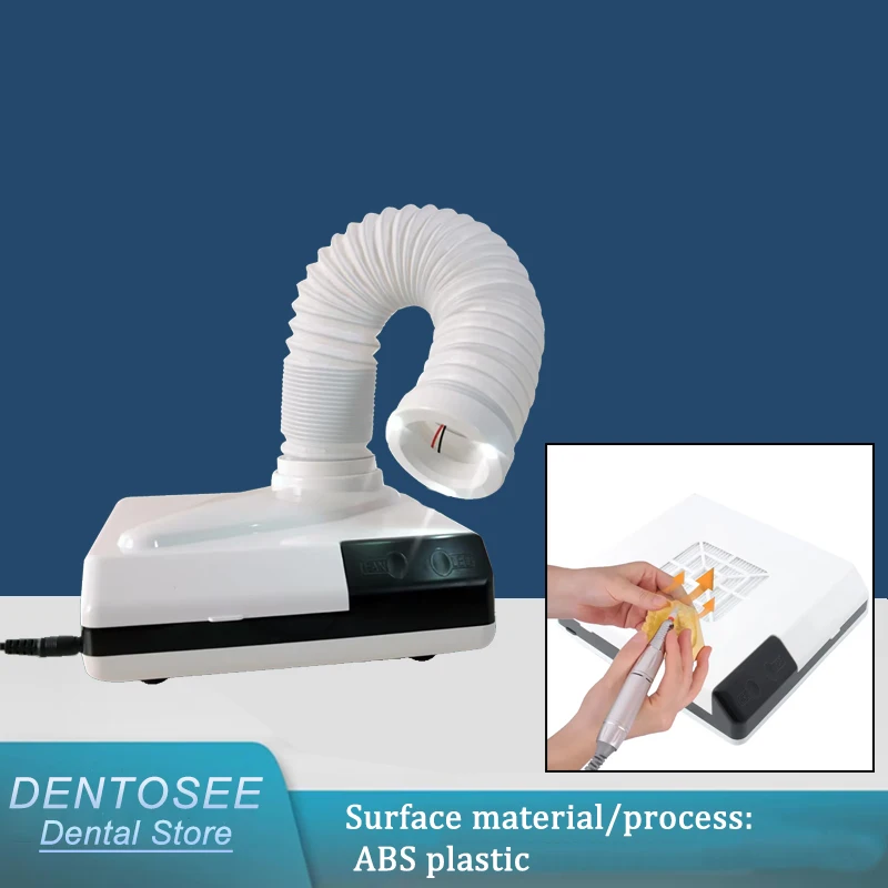 

60W Dental Vacuum Cleaner High Power Dust Collector with LED Light for Dental Lab Polishing Dentist Tools Equipment