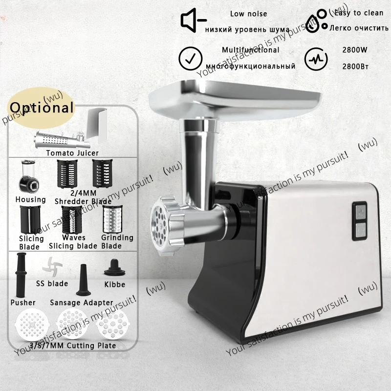 ZOCI-Household Electric Multifunctional Stainless Steel Sausage Filling Machine Small Meat Grinder