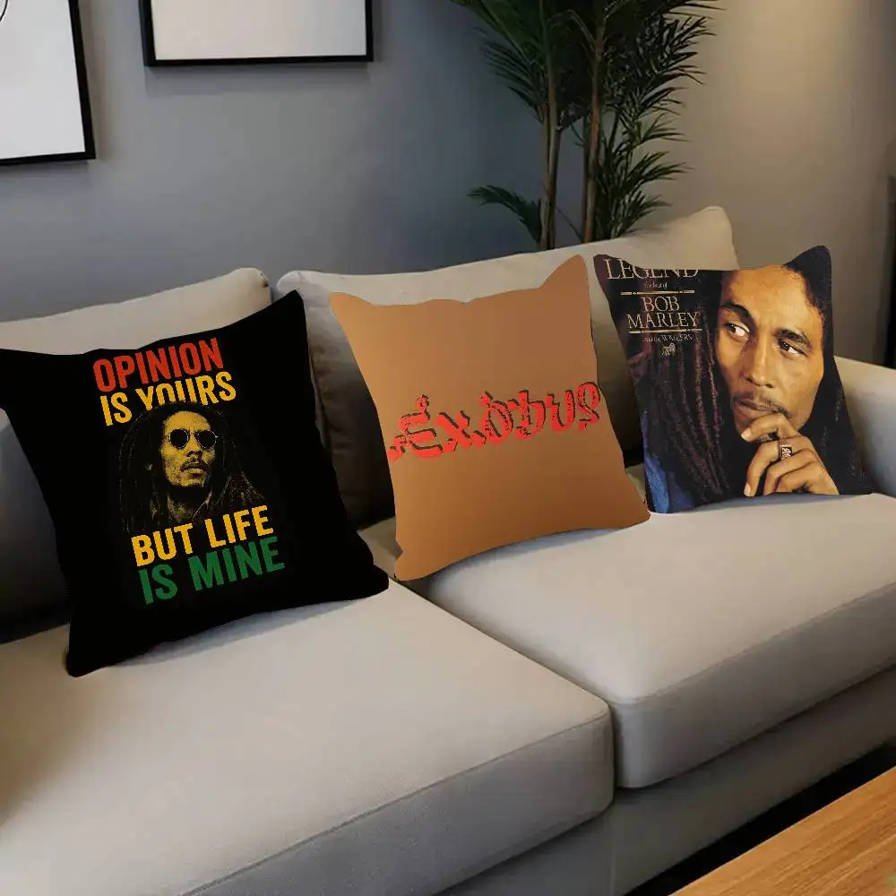 Classic BobS Marley & T-The Wailers Pillow Case Home Decor Throw For Sofa Bed Car Room Decor Gift Idea