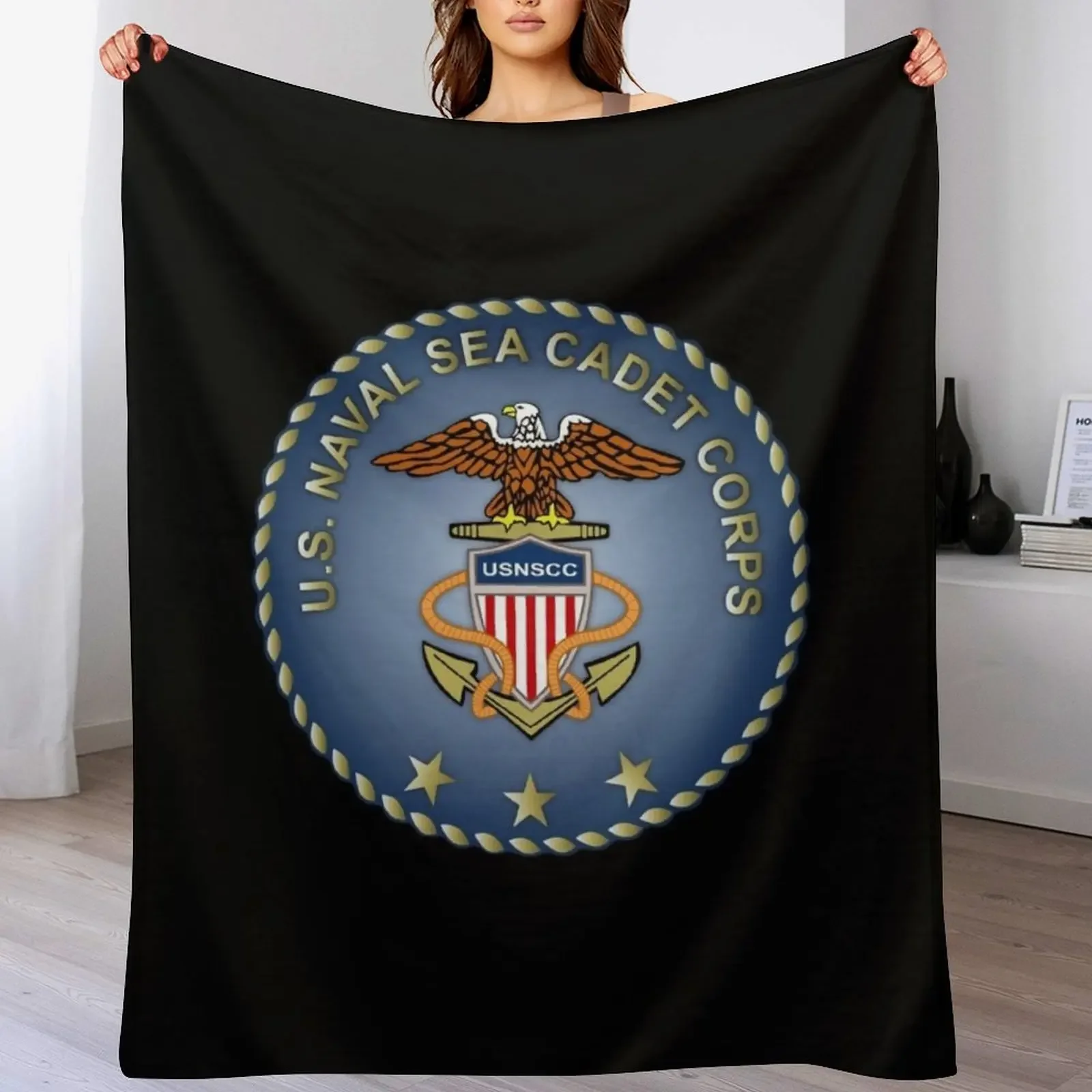 

Sea Cadets Seal Throw Blanket