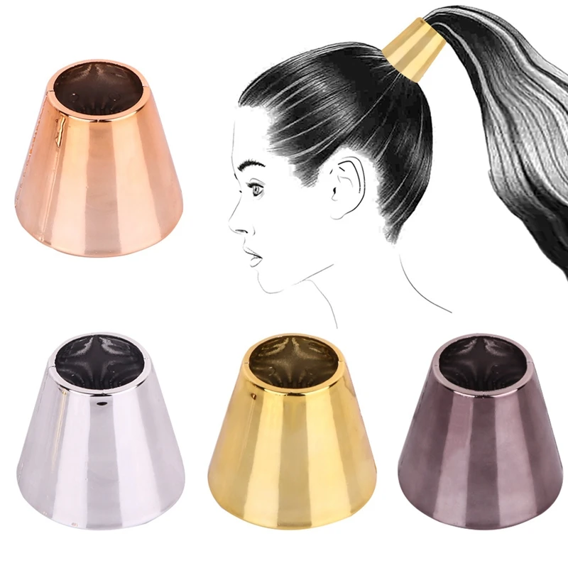 INLIG-Cone Horn Horsetail Buckle Claw For Girls Hair Clips Hair Rope Magic Bun Ponytail Wild Accessory Styling Tools