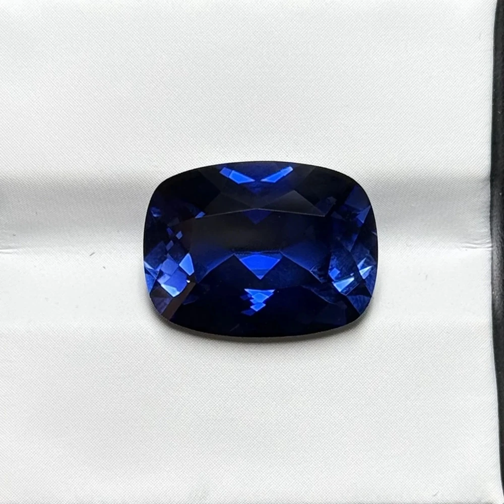 

Синтетическая элегантная подушка и изумрудная форма от 4x6 мм до 12x16 мм, синий сапфир, драгоценный камень