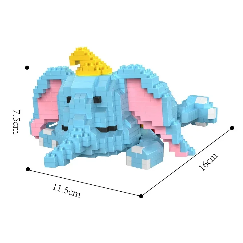 Mini Blocks Magic Cartoon Sleep Baby Rabbit Bear Anime Collection DIY Building Toy Stitch Figures Bricks Present Girl Gift HC