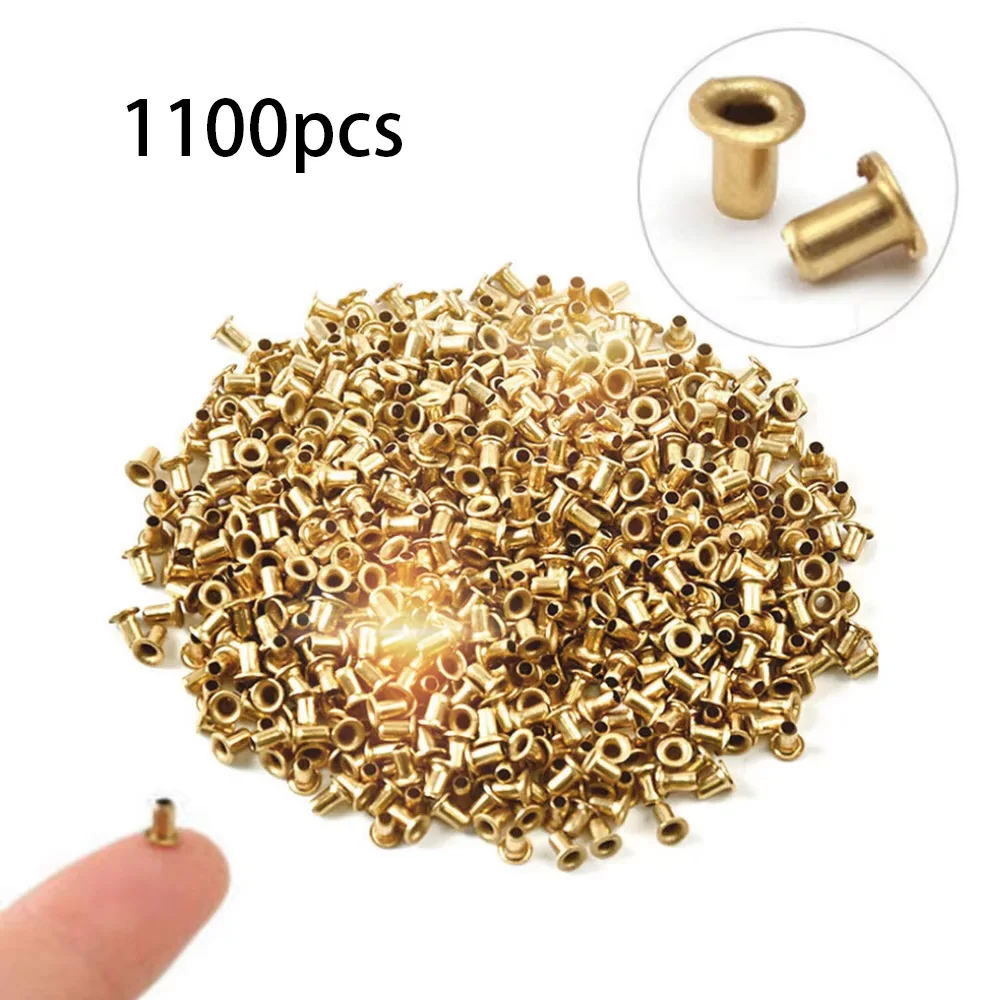 1100Pcs Beehive Copper Eyes Bee Hive Nest Box Threading Hole Bees Nest Box Foundation Plating Copper Eye Beekeeping Tools