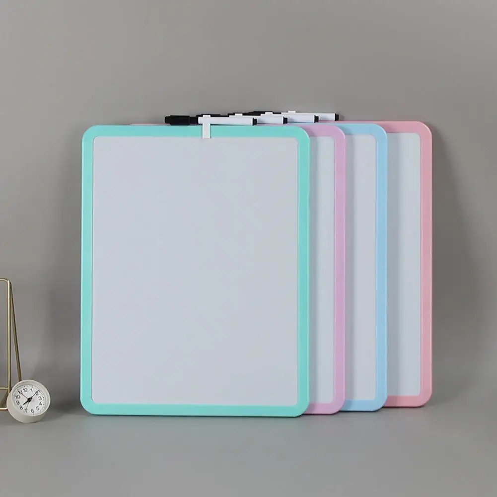 Легкая двусторонняя маленькая доска для сухого стирания для домашнего офиса, класса, мини-белая доска с кухней