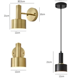 Modern Simple Bedhead Advanced Sense of Medieval Bedhead Nordic Circular Creative New Staircase Bedroom Wall Lamp