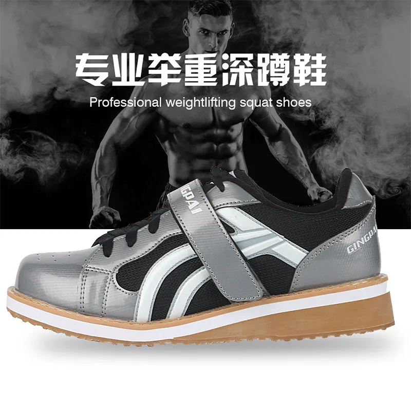 Professional Weightlifting Shoes Squat Weight Lifting Shoe Hightop Gym Training Slip Resistant Bodybuilding Power Lifting Tops