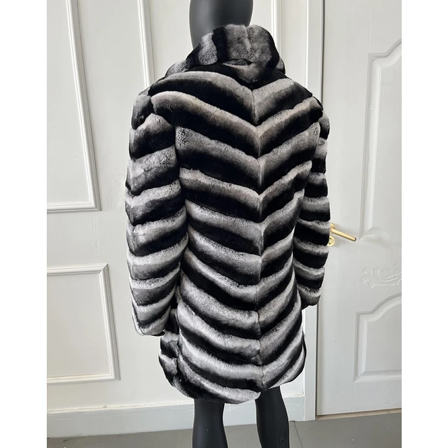 Mens rabbit fur coat best sale