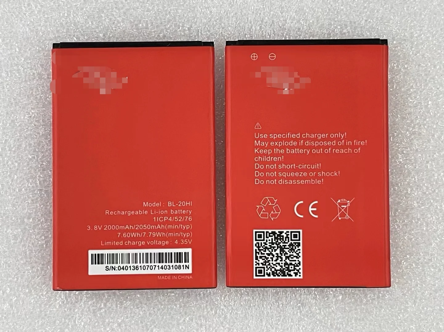 

Original New BL-20HI 3.8V 2050mAh Replacement Battery For Itel A23 , A23 Pro , A32F , A16 , A16 Plus smartphone battery