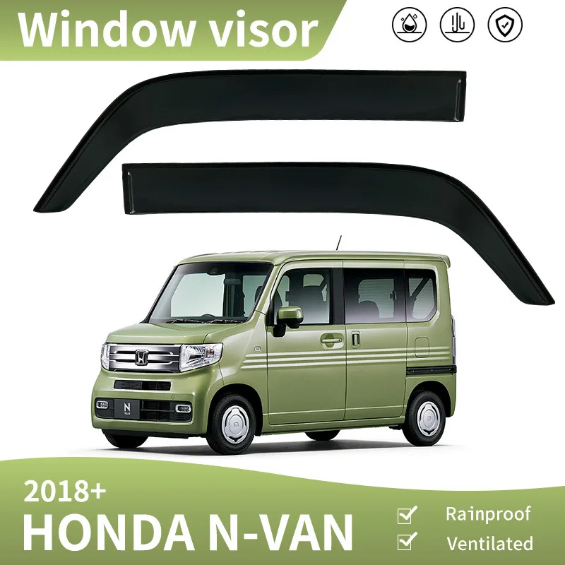 

Fit For Honda N-VAN 2018+ window visor Deflectors Guard Rain Smoke Window Visor Wind Vent Awnings Shelters