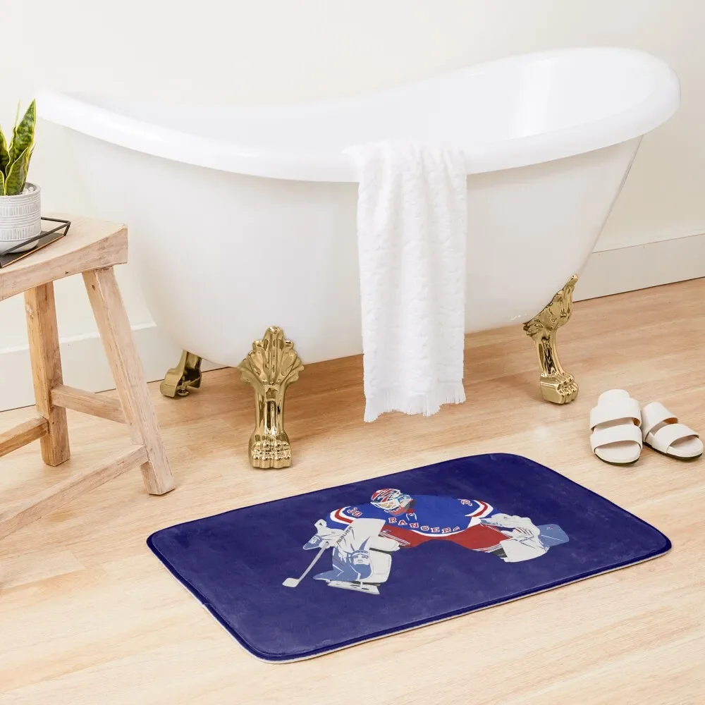 

henrik lundqvist digital drawing design Bath Mat Kitchen Bathroom Shower Mat