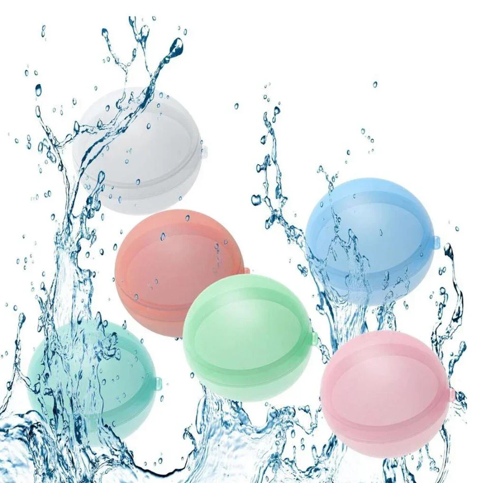 Reusable Water Balloons Quick Fill Self Sealing Water Balls for Kids Outside Summer Water Fight Games Party Toy with Me