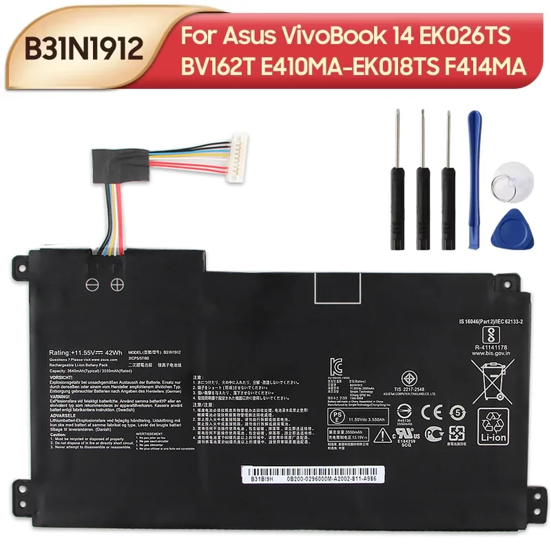 NEW Replacement Battery B31N1912 C31N1912 For Asus VivoBook 14 E410MA-EK018TS EK026TS BV162T F414MA E510MA EK017TS