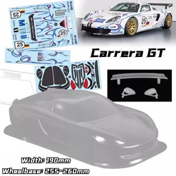 1/10 PC RC Carrera GT shell body 190mm width 260mm wheelbase Lampshade Tail Transparent shell body for turing mst yokomo hpi hsp