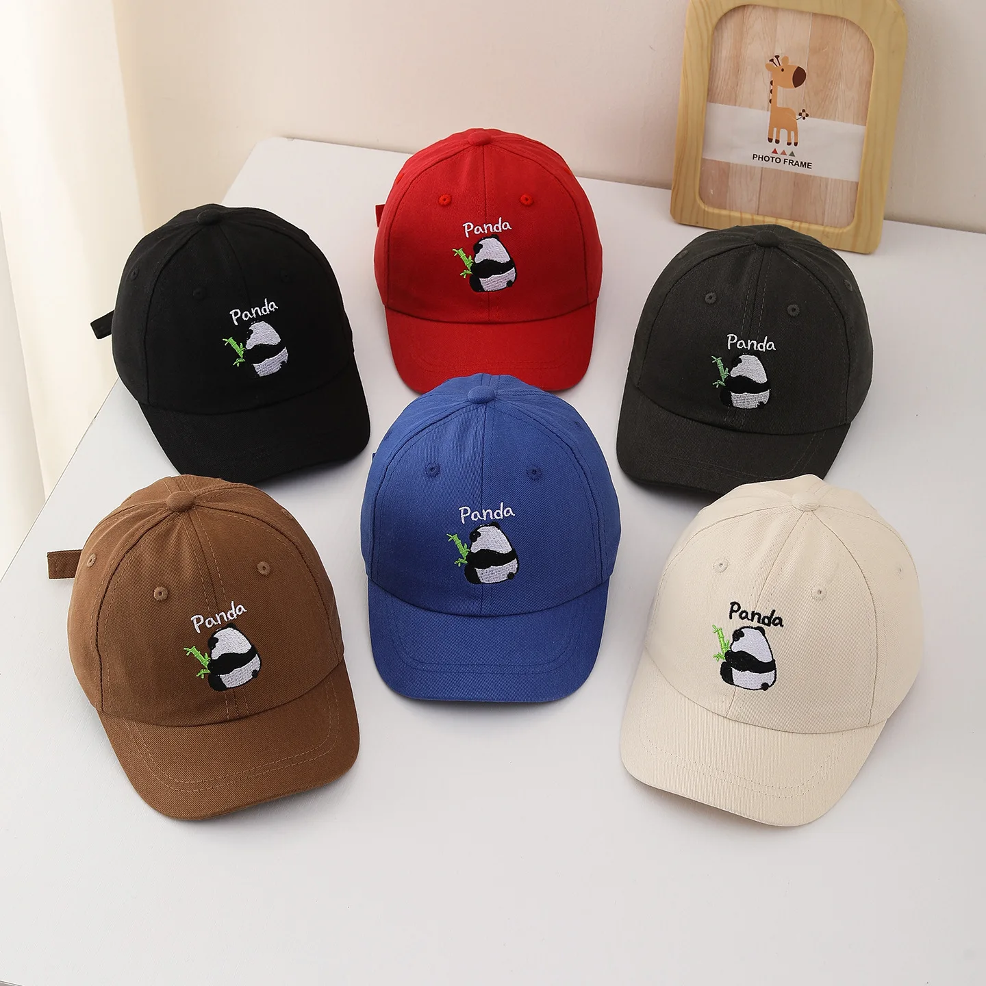 Kids Cartoon Baseball Hat Baby Autumn Winter Sun Hats  Sunscreen Visors Cute Panda Children Duck Tongue Cap