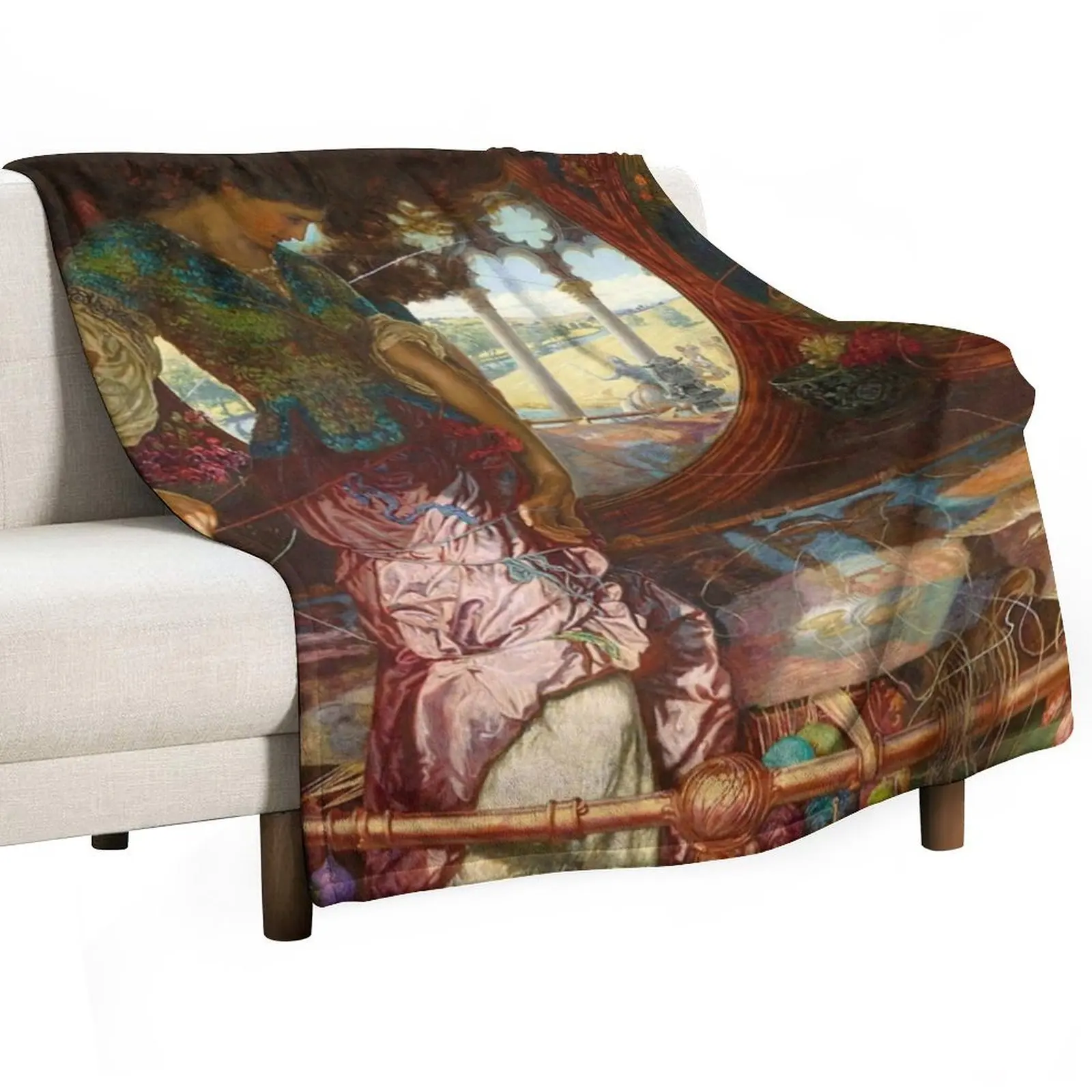 Lady of Shalott by Edward Robert Hughes Throw Blanket Thermals For Travel For Baby For Sofa Thin Soft Plaid winter Blankets