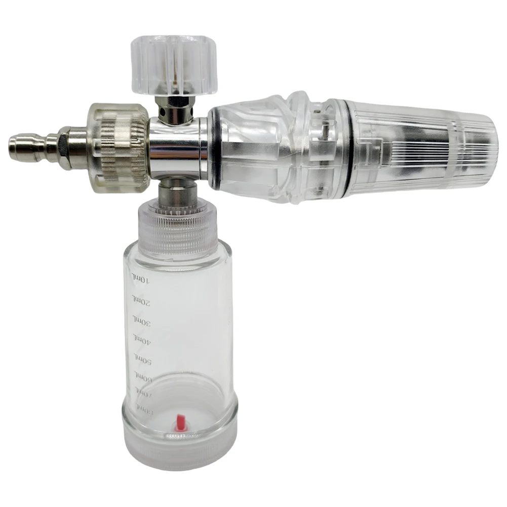 

100 мл пистолет для мойки высокого давления, регулируемый распылитель пены для мойки автомобилей, 1/4 дюйма, быстроразъемный распылитель жидкой пены для чистки автомобилей, внедорожников