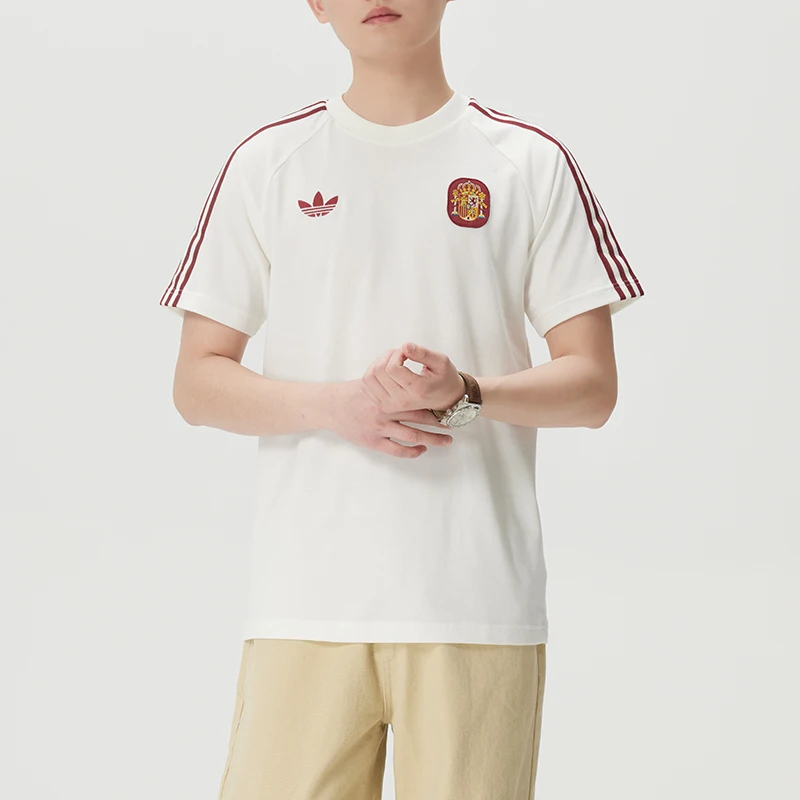

Adidas T-Shirt Men's Sportswear Running Fitness Training Clothing Breathable Fashionable Round Neck Short-Sleeved Jz2256